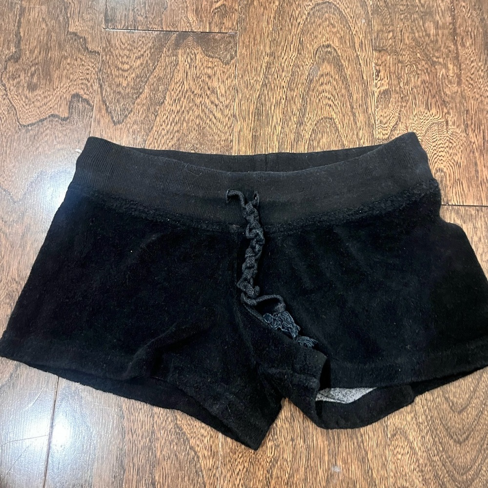 Hard Tail Black Lounge Shorts - youth XL